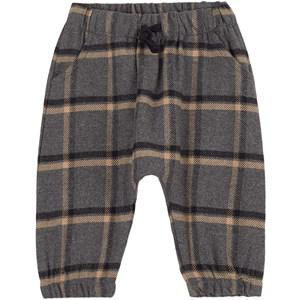 My Little Cozmo Roman Plaid Trousers Grey - Bottoms - 12 months - Grey