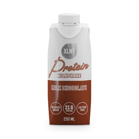 XLNT SPORTS Protein Milkshake - Färdigblandad proteinshake i choklad, Kosttillskott, Drycker, Proteindryck