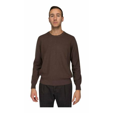 Sonrisa, Cashmere shirt Bruin, Heren, Maat:L