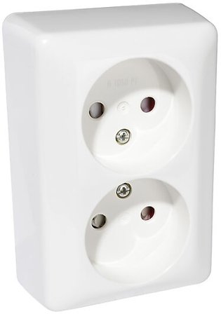 GELIA STIKKONTAKT DOBBEL UTEN JORD