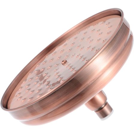 Koppar Duschhuvud Takduschhuvud Sediment Rund Duschhuvud Spray Badrum Duschhuvud Röd