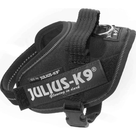 Julius-K9 Idc Harness UV Mini-Mini Dog Harnesses & Dog Collars Black Mini-Mini