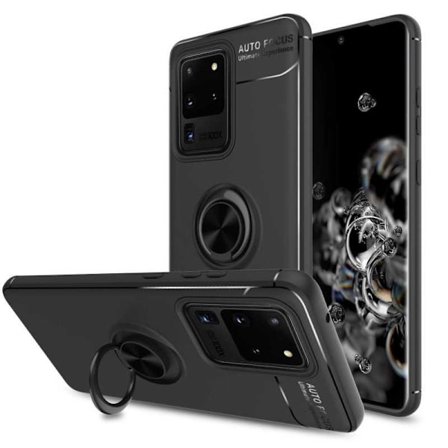 Samsung S20 Ultra Praktisk stødsikkert cover med ringholder V3