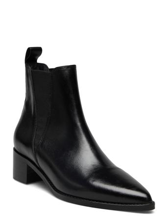 225-Anoki Cuir Shoes Boots Ankle Boots Ankle Boot - Heel Svart Jonak Paris*Betinget Tilbud