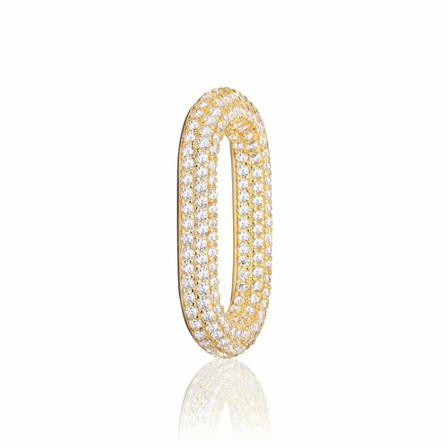 Sif Jakobs, Earrings Link Capri Wit, Dames, Maat:ONE Size,Zilver