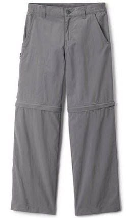 Columbia Youth Boys Silver Ridge IV Convertible Pant City Grey