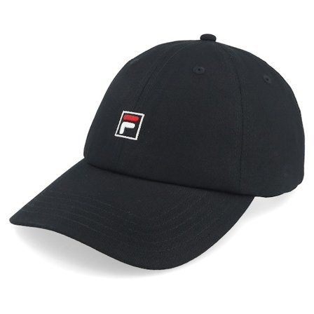 Fila - Schwarz Cap - Milano Low Profile Logo Cap Black Dat Cap / Unstructured @ Hatstore