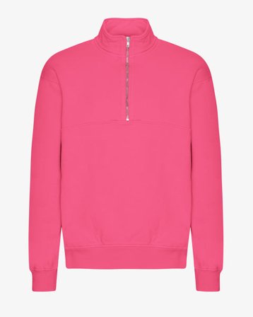 Organic Quarter Zip - Bubblegum Pink - Male - M