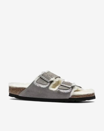 Birkenstock - W Arizona Shearling - Stone Coin