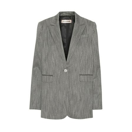 Custommade Fanilou Herringbone Blazer Grå, Dame