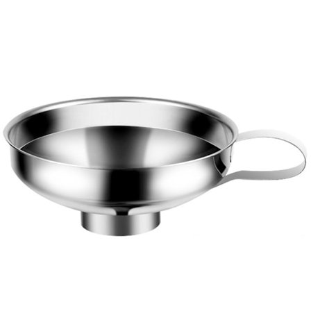 Rustfri stål tragt med bred mund til konservering, olielækager, konserveringstragte, mad, pickles, marmelade, tragte, køkkenkrukke-påfyldningsværktøj