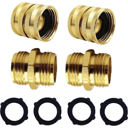 Trädgårdsslangadapter, hane till hane slangadapter, hona till hona slangadapter PO