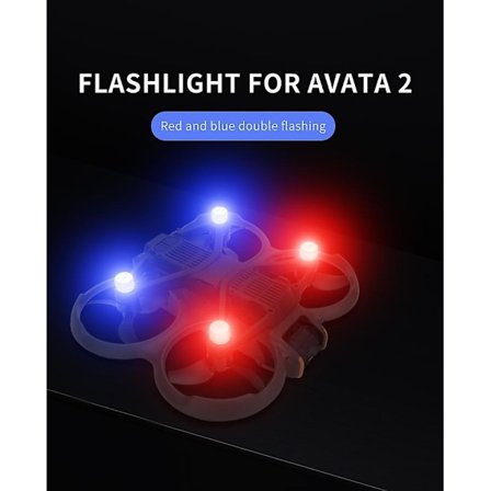 Strobe-lamppu Vilkkuvalo Yövalo LED-navigointi DJI Avata 2 -droonille (FMY)