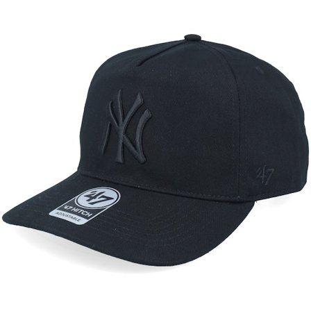 47 Brand - MLB Schwarz adjustable Cap - New York Yankees Hitch Black A-Frame Adjustable @ Hatstore