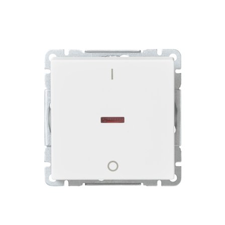 ABB 1062UC-884 Strømbryter 2-polet, IP21, uten klor, hvit, Strømbrytere & vegguttak