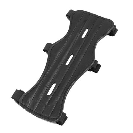 Jousiammunnan käsivarsisuoja PU-nahkaa, yleismallinen vasen oikea käsi kyynärvarren suojus metsästykseen, vastakaarijousi