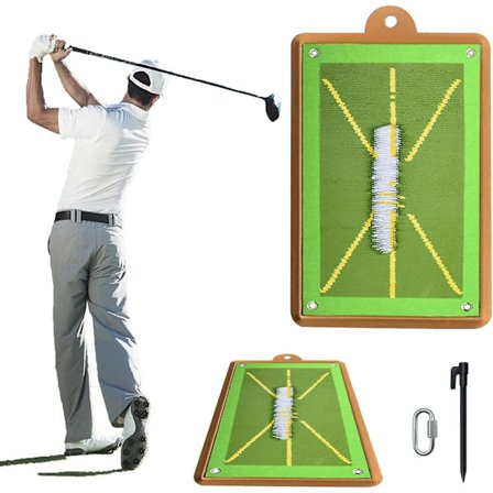 Golf Træningsmåtte, Bærbar Golf Trænings Turf Måtte Til Sving Detektion, Golf Træningshjælp Udstyr Til Analyse Svingbane, Korrekt Slag P