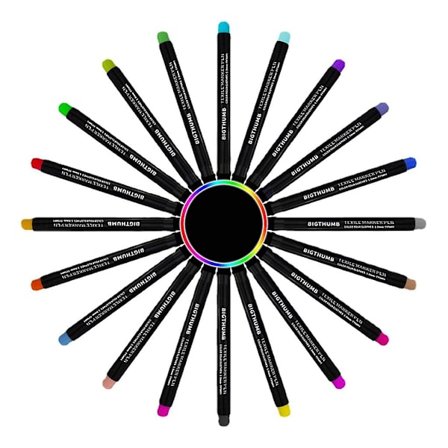 10/20/24 Farge Permanent Stofftusjer Klær, Fin Tupp Permanent Stoffmarkør