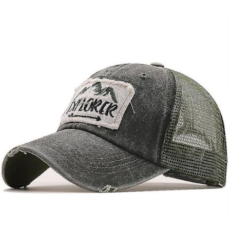 Sommerfiske Baseball Cap Mesh Cap Fitted Hat Casual Cap Gorras Hip Hop Snapback Hats Vask Cap For Menn Kvinner Unisex