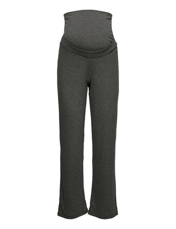 Mlginnie Relaxed Jersey Rib Pants Grey Mamalicious