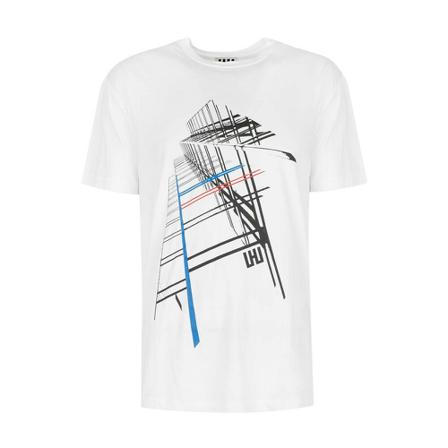 Les Hommes T-shirt City , Wit , Heren , Maat: L