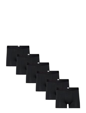 6-Pack Underwear - Gots/Vegan Boksershorts Svart Knowledge Cotton Apparel*Betinget Tilbud