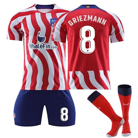 22-23 Atletico Madrid Home Kit Antoine Griezmann Jalkapallopaita Y