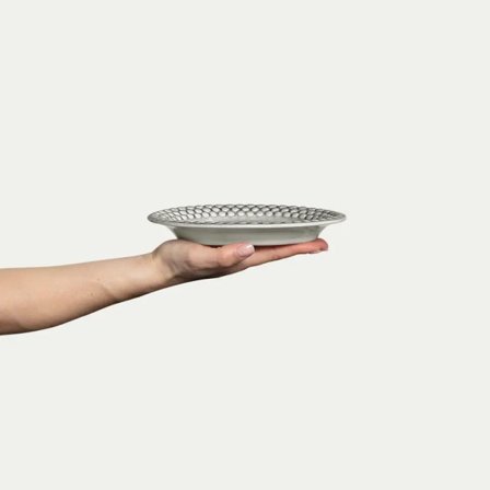 Mateus Bubbles Tallerken Grå 16x20