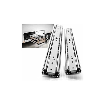 2 stk. Kraftige Skuffeskinner 400mm, Fullt Uttrekkbare Kulelager Skuffeskinne, Lastekapasitet
