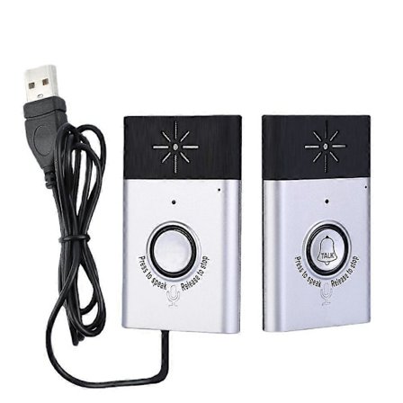 Tovejs trådløs samtaleanlæg med indbygget højttaler, adgangskontrolsystem, op til 6 måneders standby 100*60*14.8mm