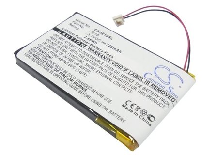 Mediespillerbatteri for iRiver E10, E10CT, HDD Jukebox osv.