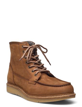 Noux Boot Snørestøvler Beige Makia