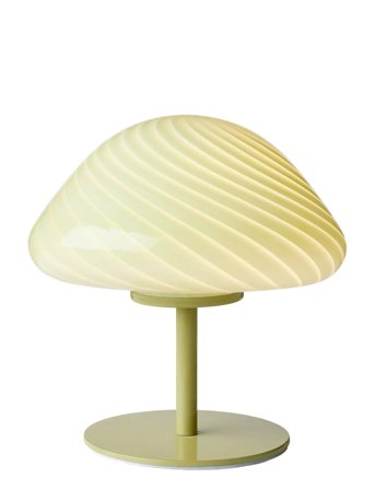 Halo Design Candy Mini Mush Table Lamp, Glass Head, Metal Base - Green - ONE SIZE