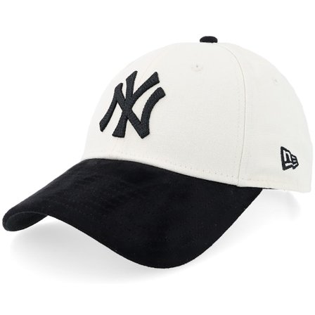 New Era - MLB - White - adjustable - Cap - New York Yankees Womens Faux Suede 9FORTY White/Black Adjustable - Hatstore