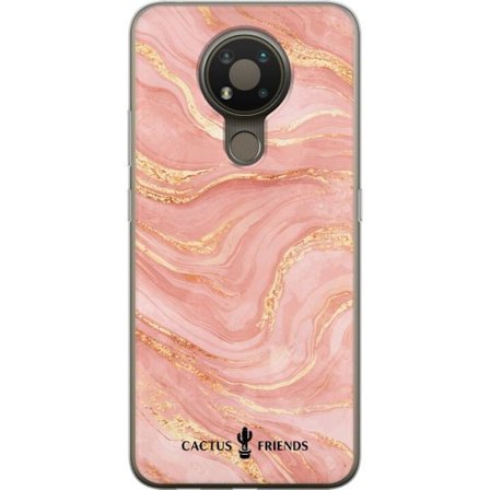 Yhteensopiva Puhelinkuori Nokia Nokia 3.4 Cactus and Friends – RoseGoldFlow