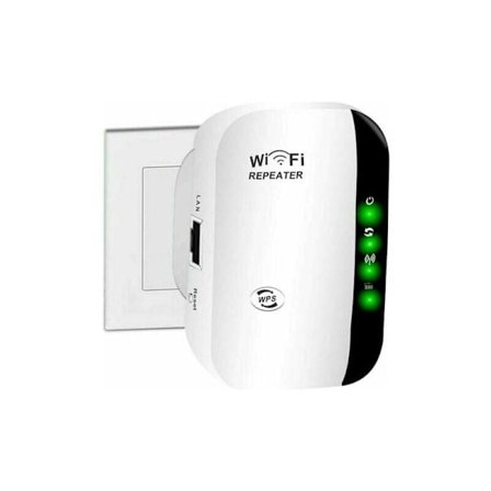 WiFi Forsterker, 2.4G Trådløs Internettforsterker for Hjemmet 300Mbps Super Boost Wi-Fi Range Extender WLAN Signal Booster Repeater..DEBUNS