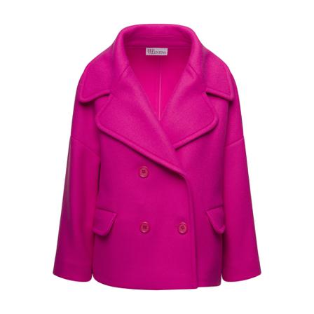 RED Valentino, Double-Breasted Coats Roze, Dames, Maat:S