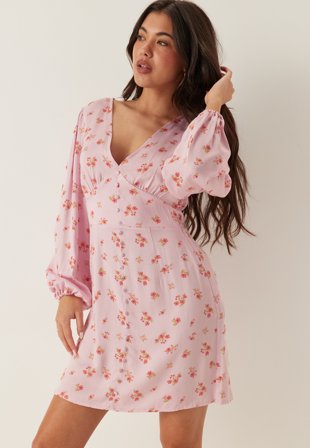 VILA - VIMALIN CORBA L/S SHORT DRESS