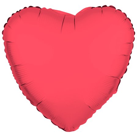 Folieballon Hjerte Neonrød