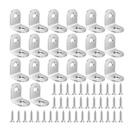 Højkvalitets hjørnestøtte i rustfrit stål til installation af træmøbler, kraftig vinkeljern, robuste og rustfrie støtter