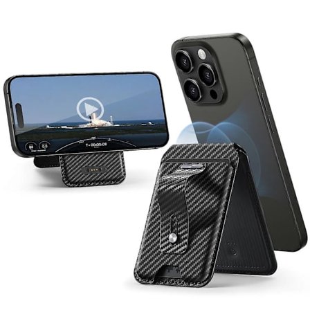 ESR 2K609 Magneettinen korttikotelo lompakkoteline sormilenkki Yhteensopiva Apple Find My -linglingin kanssa