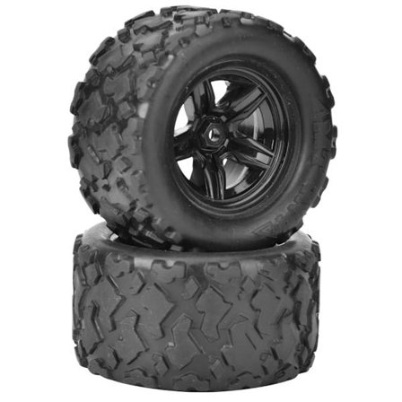 2 stk Hjul Dæk Udskiftning Passer til HS 18301 18302 18311 18312 1/18 RC Bil