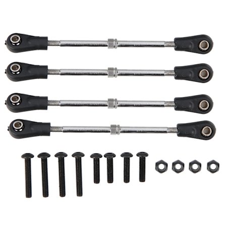 4 stk. Styrekoblingsstang Justerbar Pasform til Monster Trunk/Racing Truck 1/10 RC Model