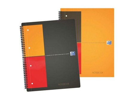 OXFORD International Wirebound Notebook A4+ Perforated 160 Pages Orange 100104036