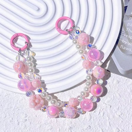 Beaded nyckelring telefonkedja 02 02