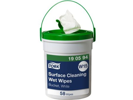 TORK Våtduk Pre W15 för ytrengöring 58/fp - Lyreco - Städ och hygien - Tvål och hygien - Våtservetter