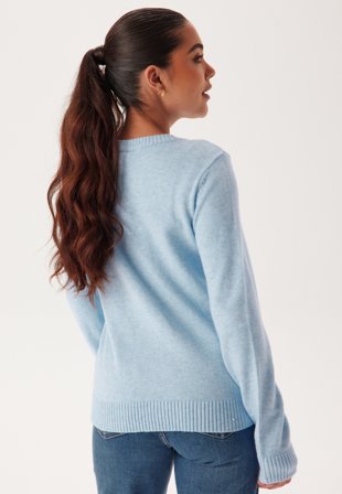 VILA Viril O-neck L/S Knit Top Klær