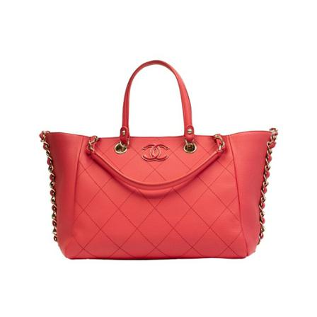 Chanel Vintage, Pre-owned Tote Bag Roze, Dames, Maat:ONE Size,stof