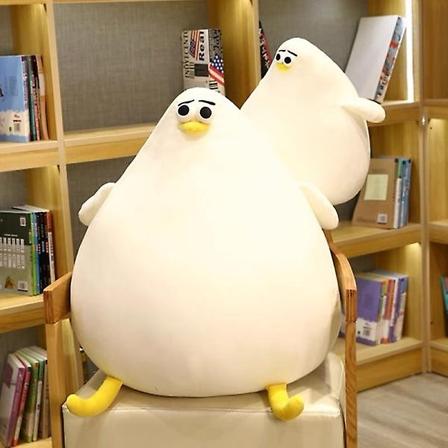 Mjuk pingvin plyschkudde 38 cm jätte rund fluffig latsoffa Vardagsrumsdekoration Fin plyschleksak för barn