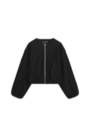 Svart croppad bomberjacka från Zara